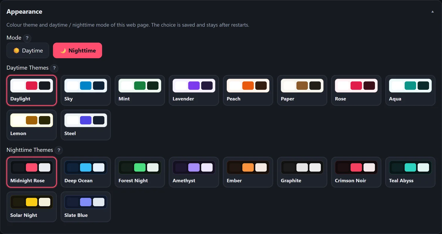 Theme picker